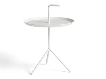 HAY - DLM XL WHITE - Round steel side table by In Stock - view 2